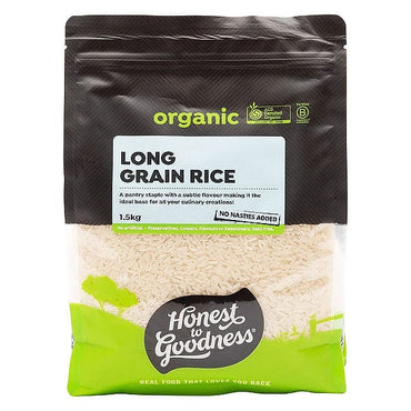 Honest to Goodness Organic Long Grain Rice 1.5kg